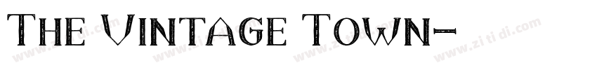 The Vintage Town字体转换